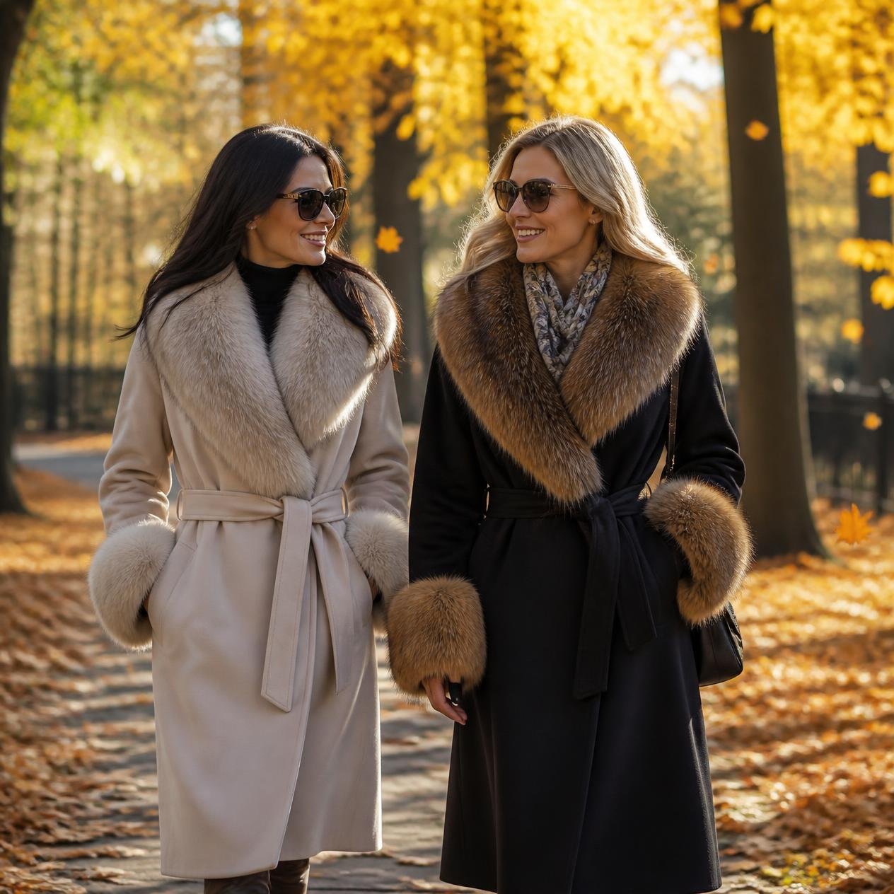 real fur womens coats​