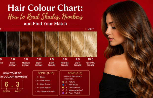 Hair Colour Chart: How to Read Shades, Numbers and Find Your Match